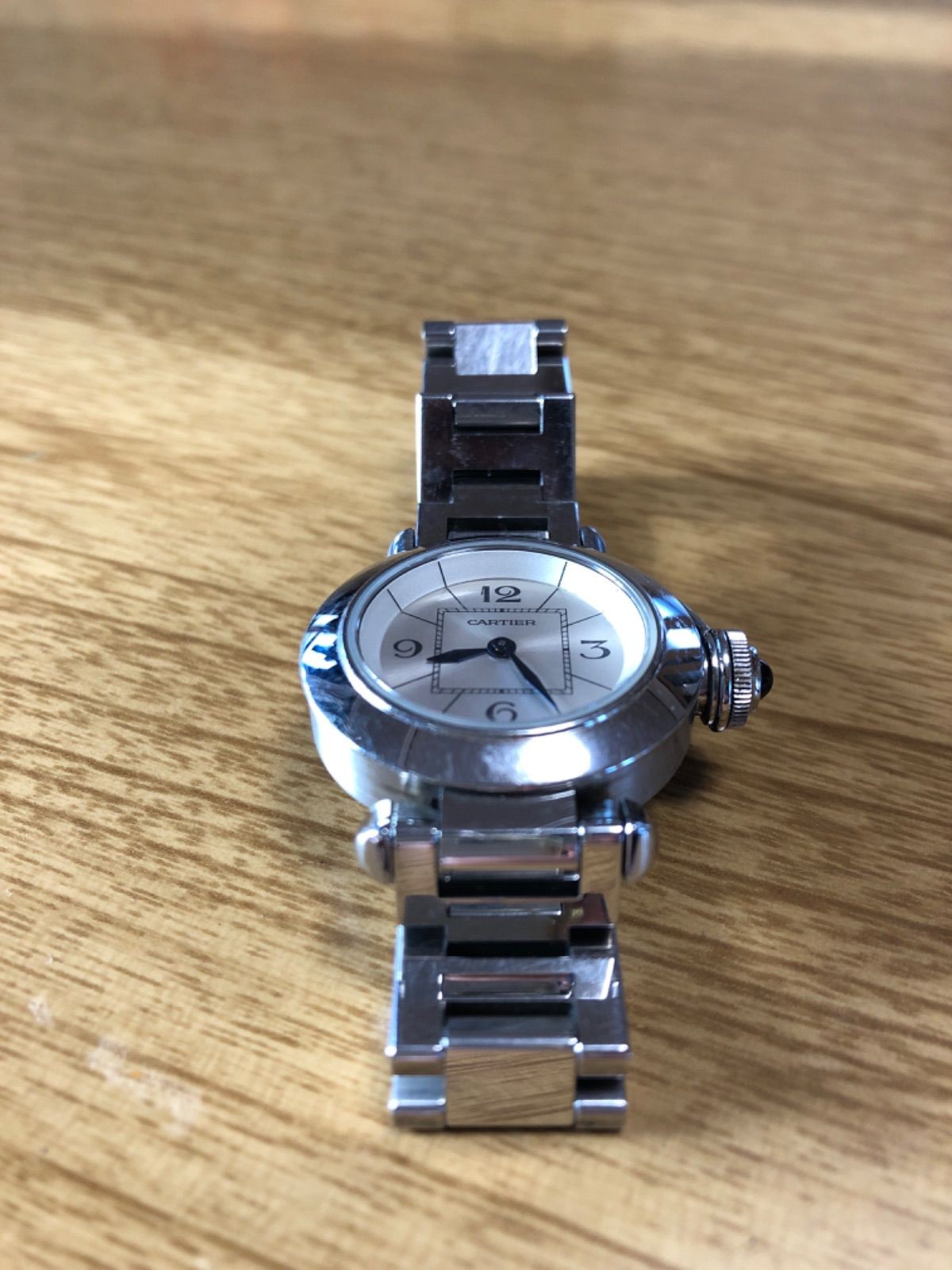 CARTIER Watch W3140025 Miss Pasha Quartz Ladies Stainless Steel Nylon