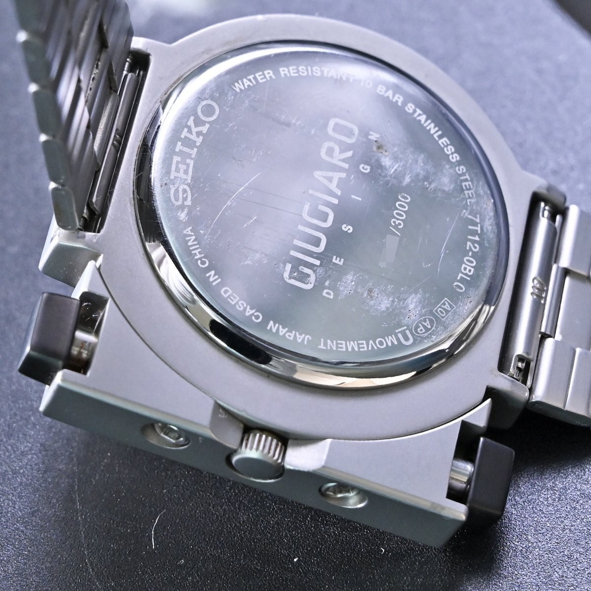 Seiko Alien 2 Giugiaro 7T12-0BL0 Men’s Watch Box Round Date Dial Chronograph