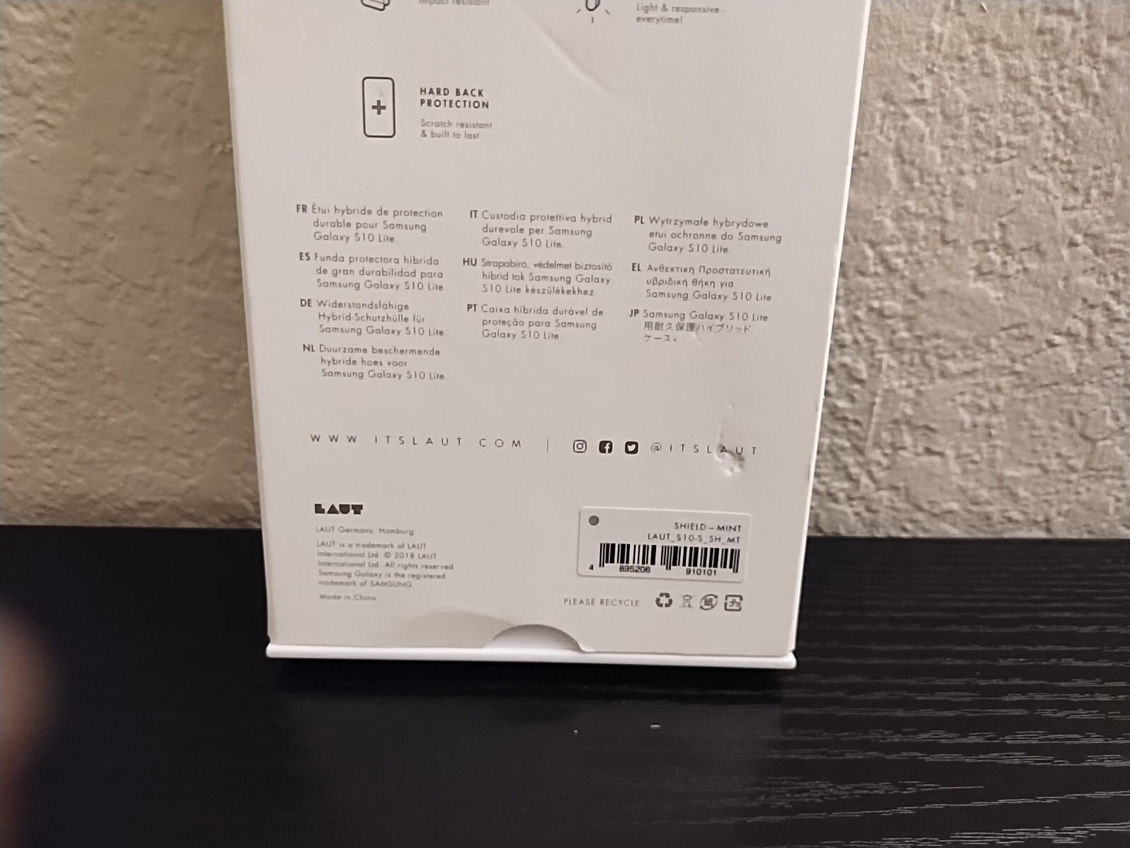 LAUT Samsung Galaxy S10 Lite Case – Mint Green . Shield.