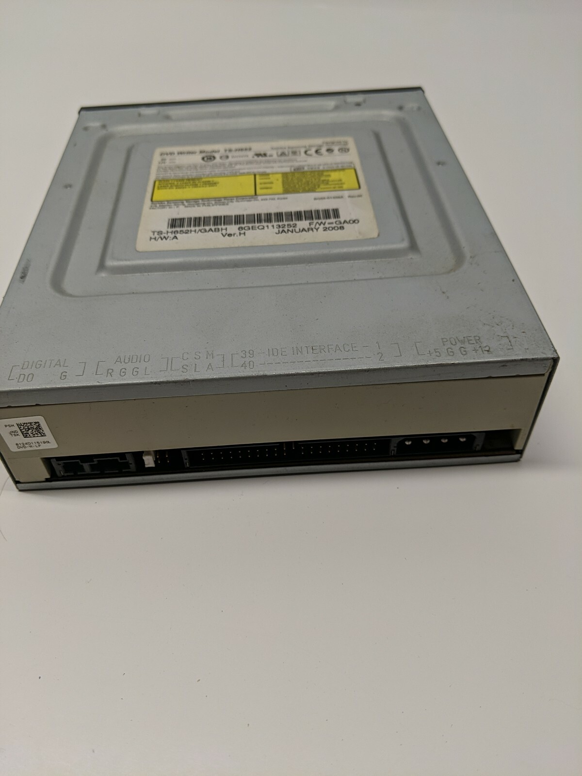 TOSHIBA SAMSUNG TS-H652L/HPAH VER L DVD WRITER 5188-2574