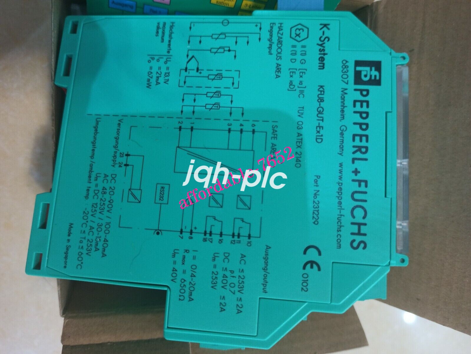 Pepperl-Fuchs KFU8-GUT-EX1.D IN NEW BOX ALL NEW safety barrier DHL or FedEx