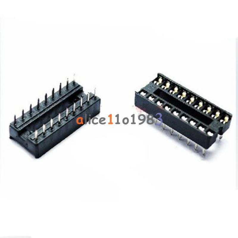 10PCS Socket Pcb Mount Connector 18-Pin Dil Dip Develope Ic New
