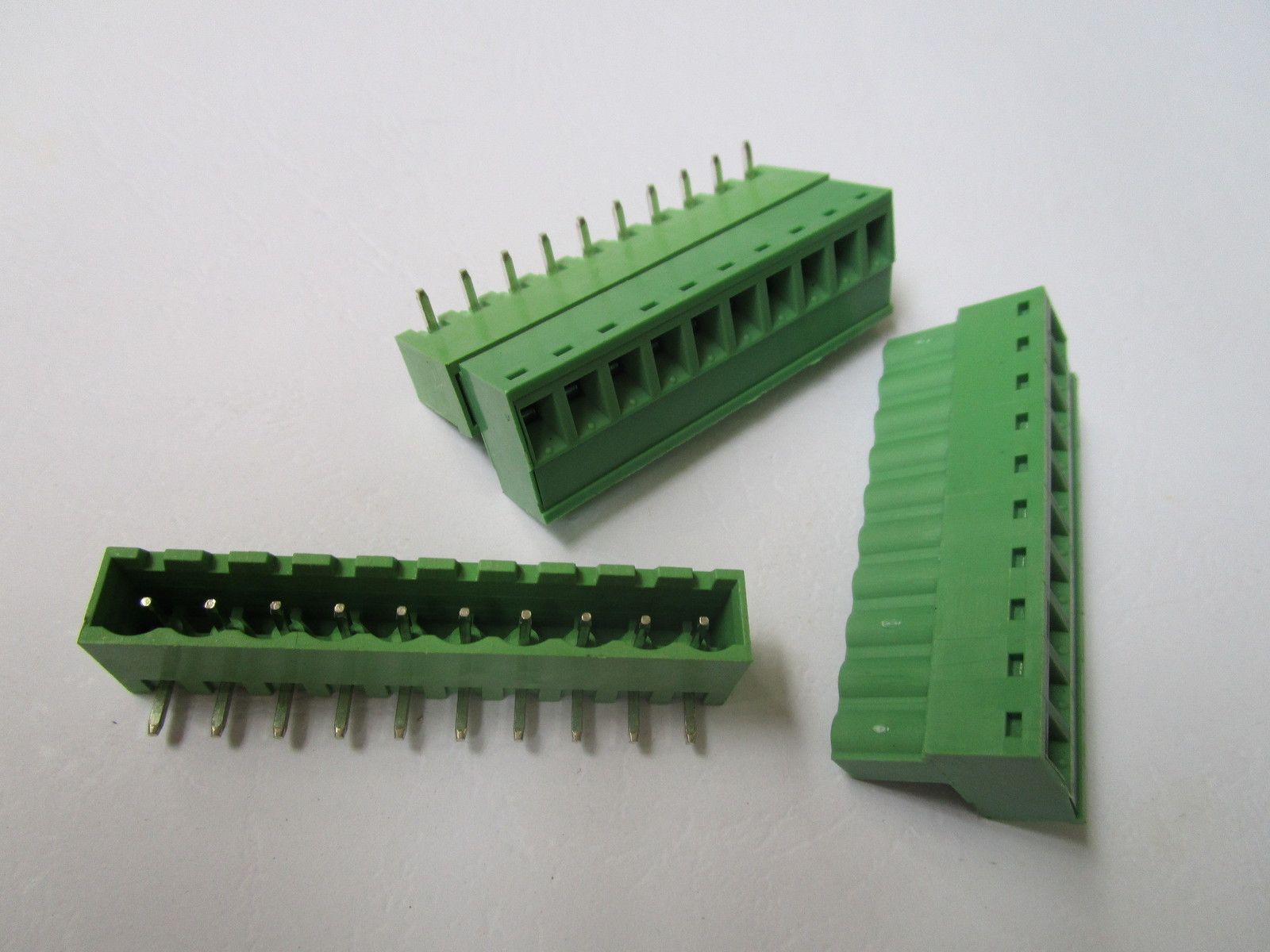 5 pcs Close Angle 10 pin 5.08mm Screw Terminal Block Connector Plugbale Type