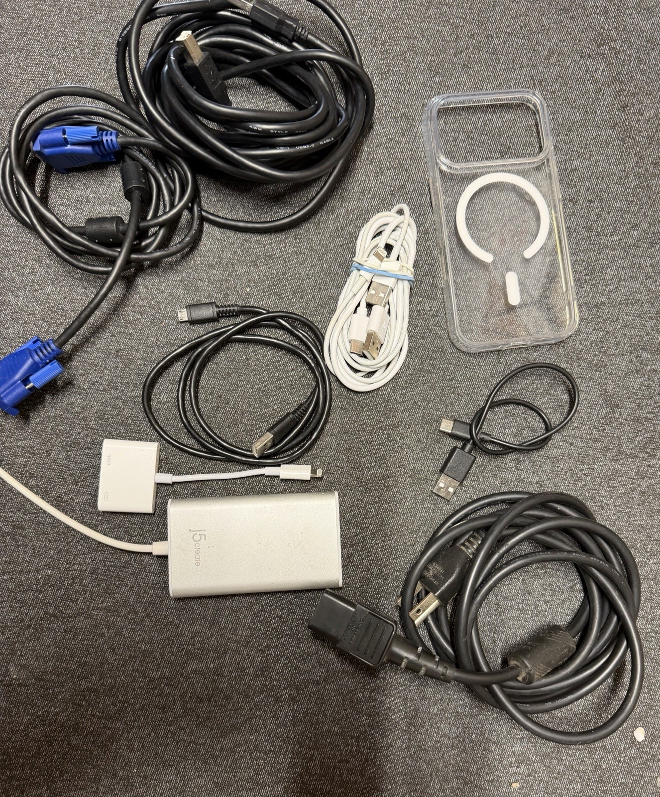 assorted electronic