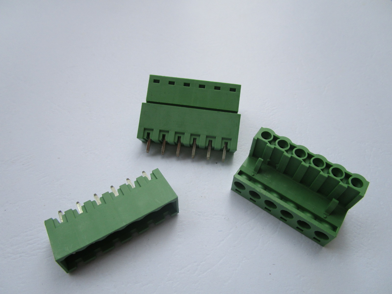 10 pcs Close Straight 6pin 5.08mm Screw Terminal Block Connector Plugbale Type