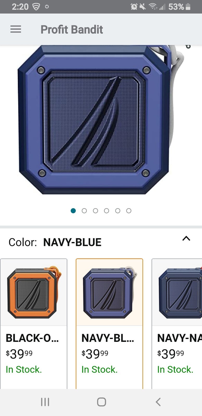 Nautica Speaker S100 with Nautica blue Cologne bundle.