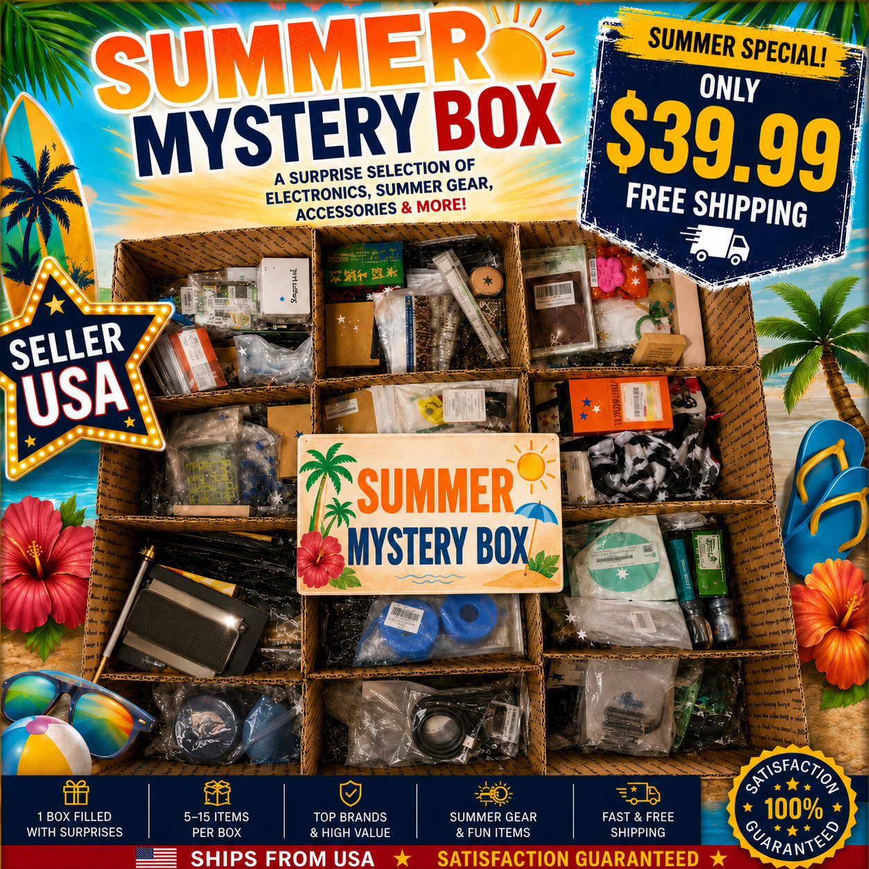 ☀️ Special Summer Mystery Box Deal | Electronics, Home Goods & Surprise Items 🎁