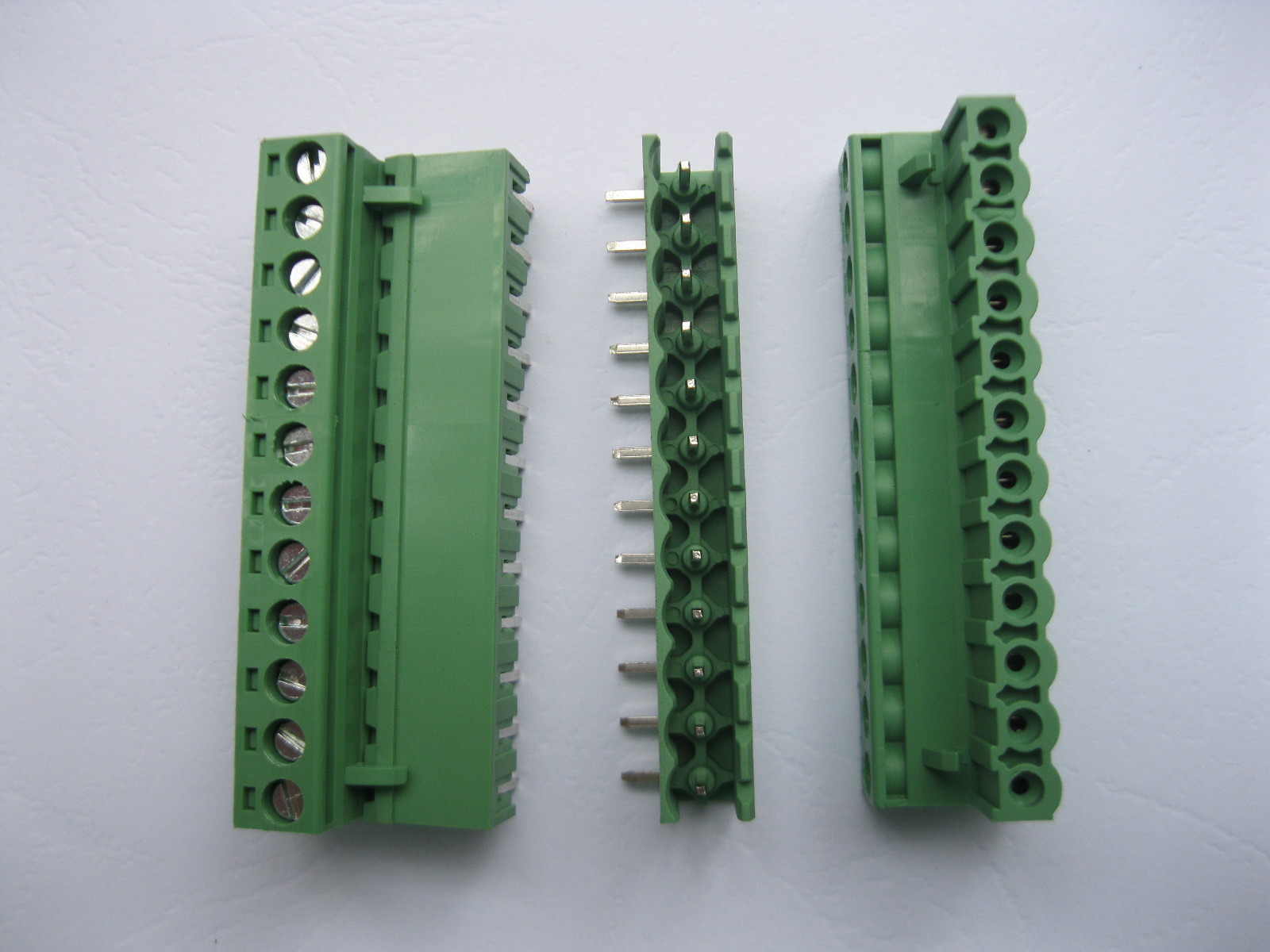 20 pcs Angle 12 pin 5.08mm Screw Terminal Block Connector Green Pluggbale Type