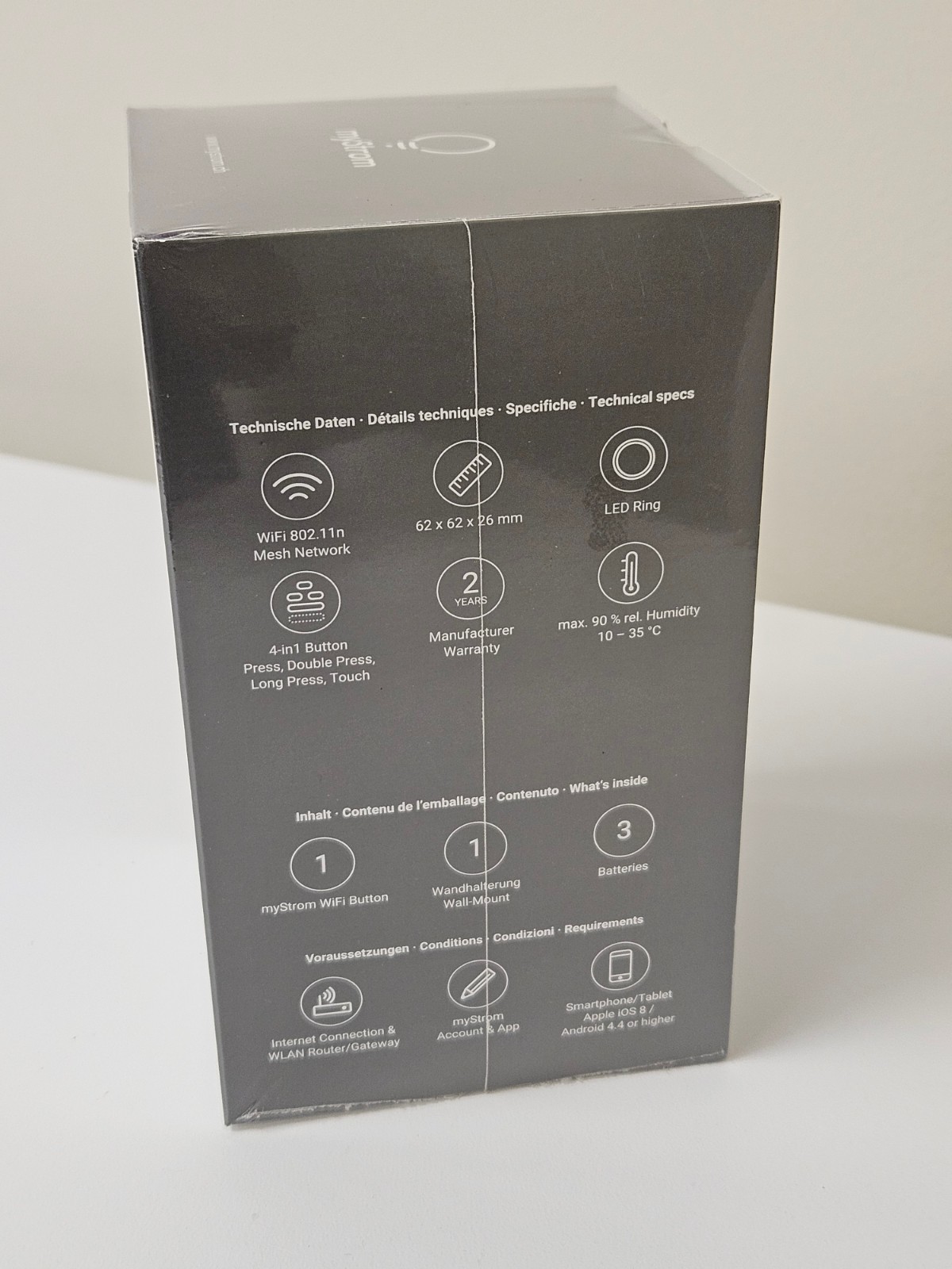 myStrom WiFi Button AYWBP1 Brand new in original box and plastic wrap