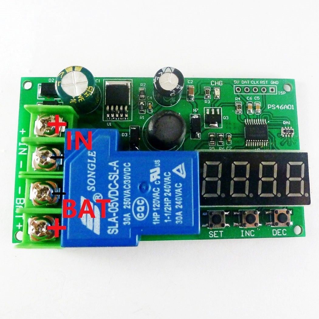 12V 24V 48V Lead-acid Battery Charge Protection Board Battery Auto Start Module