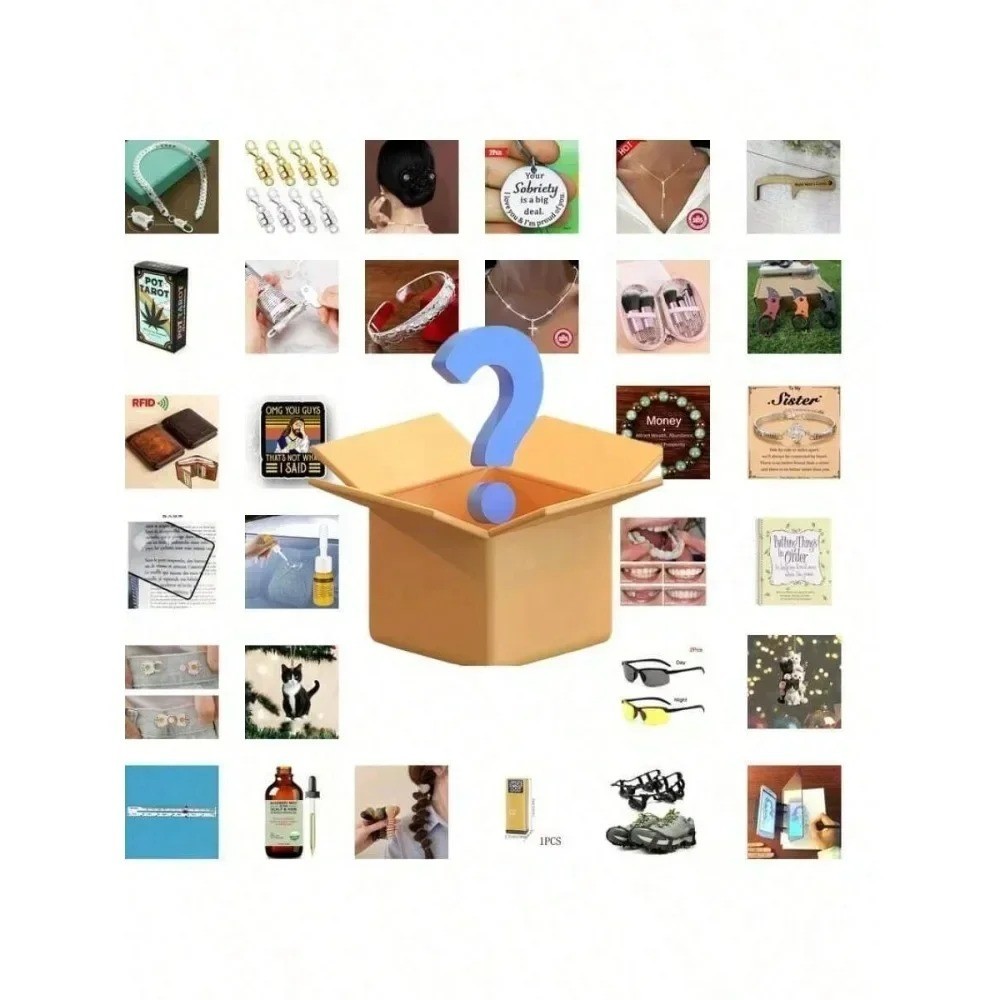 2Pcs Mystery Hidden Gift Case, Exciting Assorted Premium Surprise Finds.