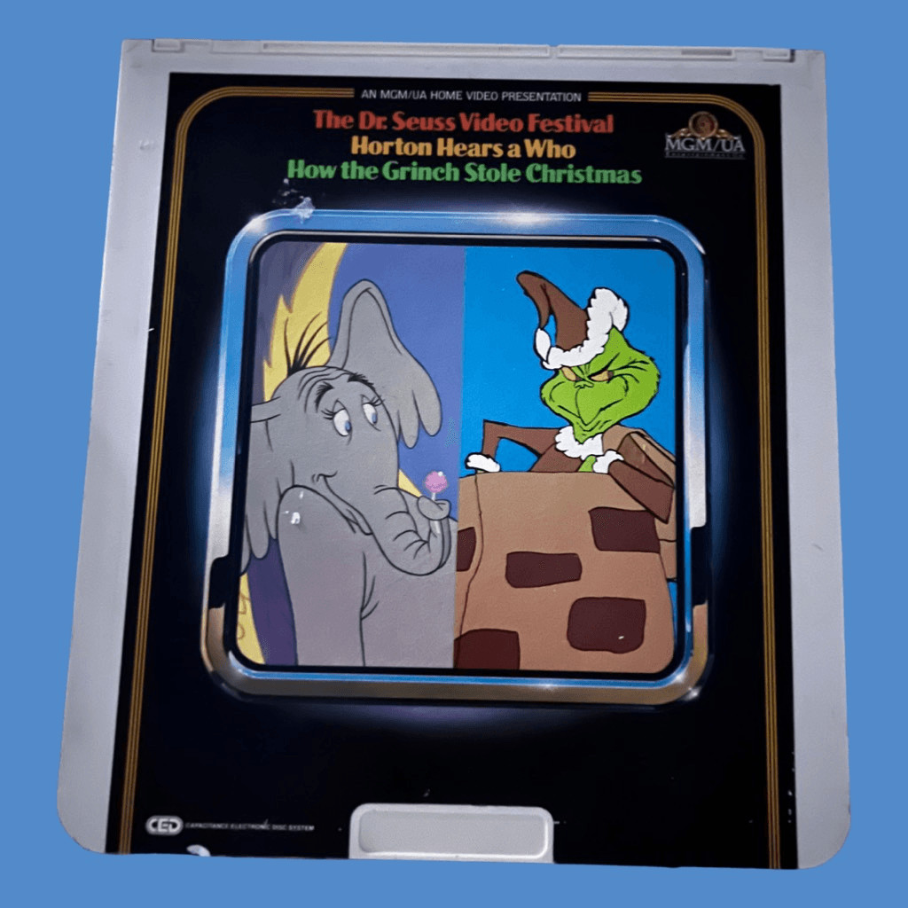 Vintage Dr. Seuss How The Grinch stole Christmas CED Capacitance Electronic Disc
