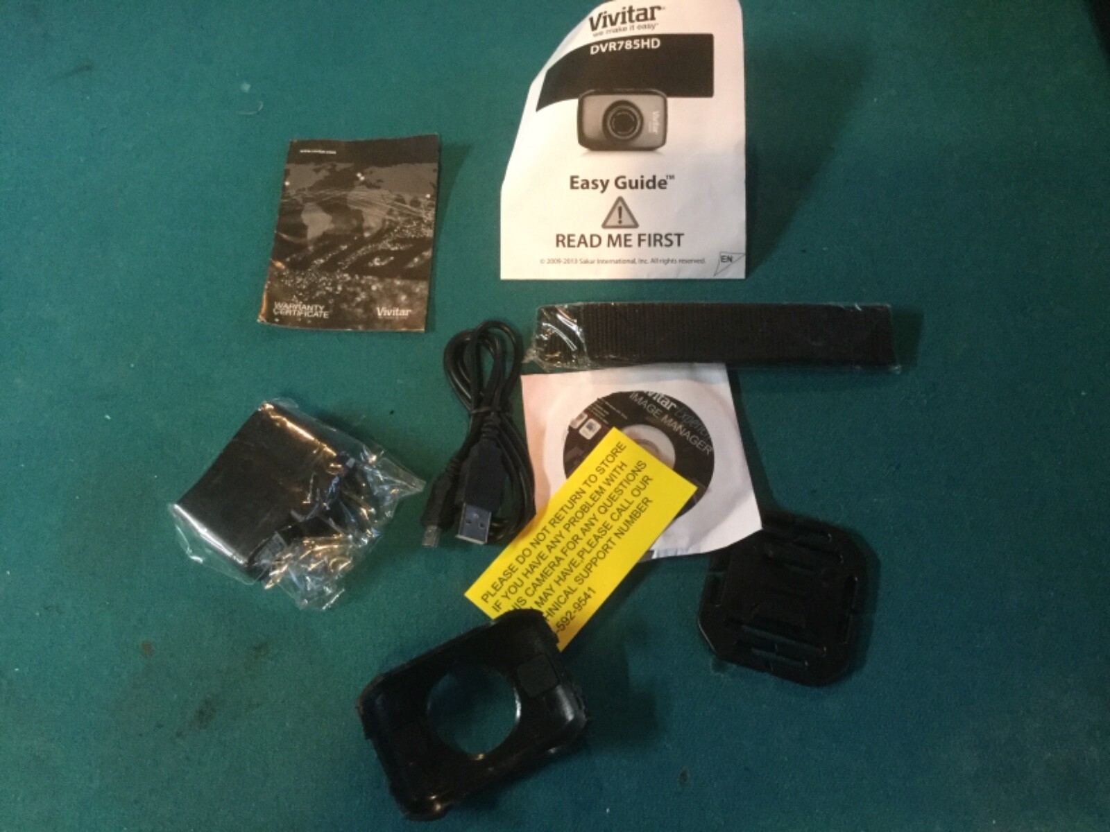 vivitar camcorder accessory pack power cord manual mount hardware new