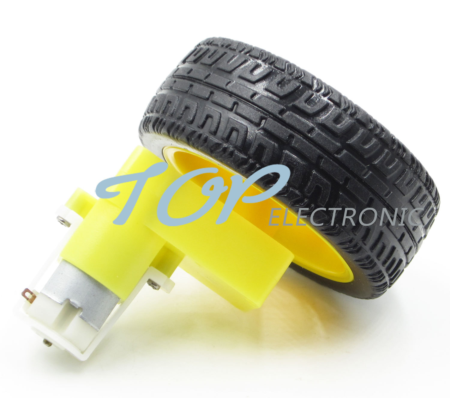 DC 3-6v Right-angle Gear Motor + smart Car Robot Plastic Tire Wheel for arduino