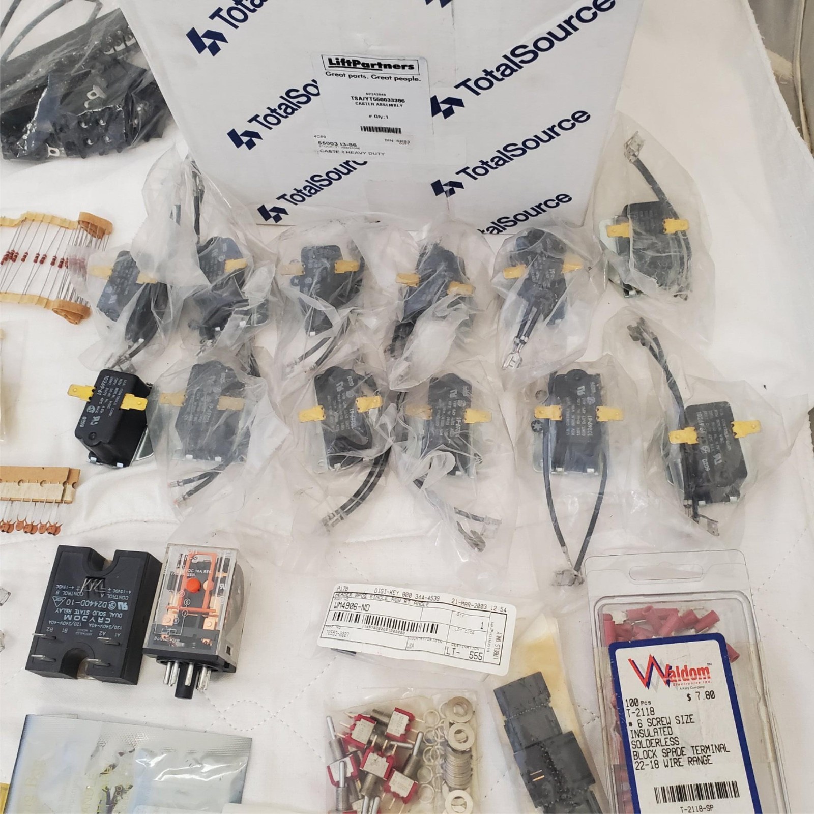 Large Lot of Omron Omega Relays Switches Electronics Parts