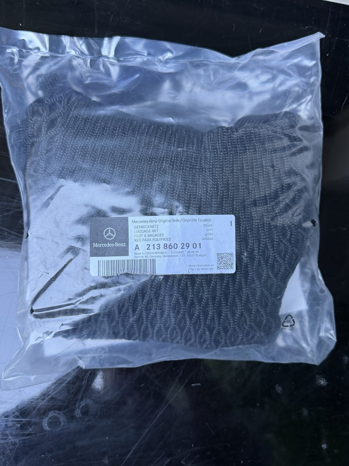 Mercedes – Benz Genuine Product E350 or C Clas LUGGAGE CARGO NET A 213 860 29 01