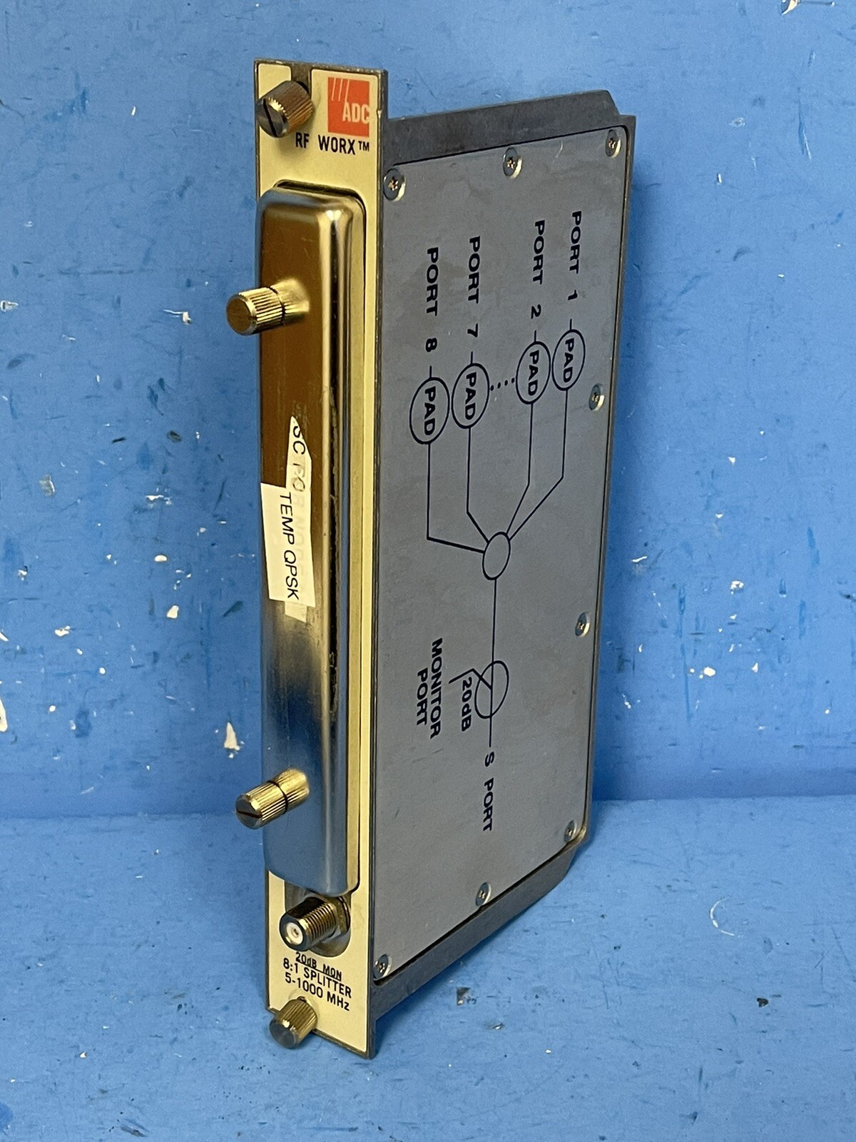 ADC RF WORX SCV-1008FMPS 20DB MON 8:1 COMBINER 5-1000 MHZ SPLITTER