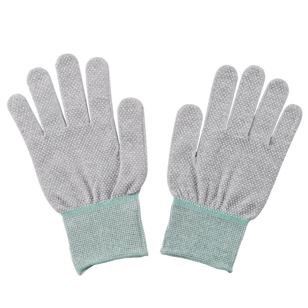 HOZAN ESD Gloves, Anti-Static, 10 Pairs, Size M, F-67-M