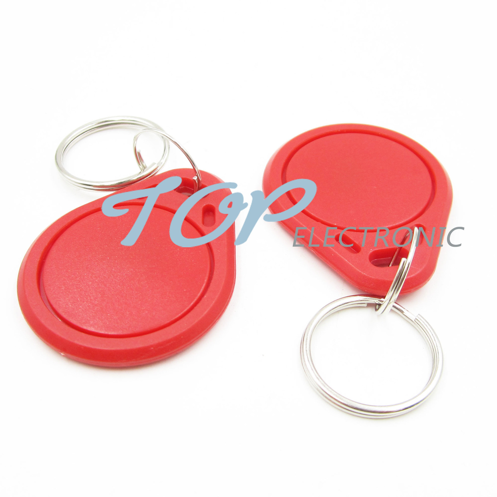 20PCS Red RFID Sensor Proximity Card IC Key Tags Keyfobs Keychain 13.56MHz