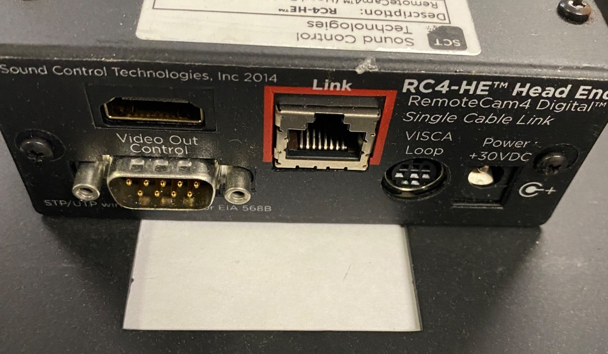 SCT RC4-HE Head End Remote Cam 4 Digital Single Cable Link Rackmount Working