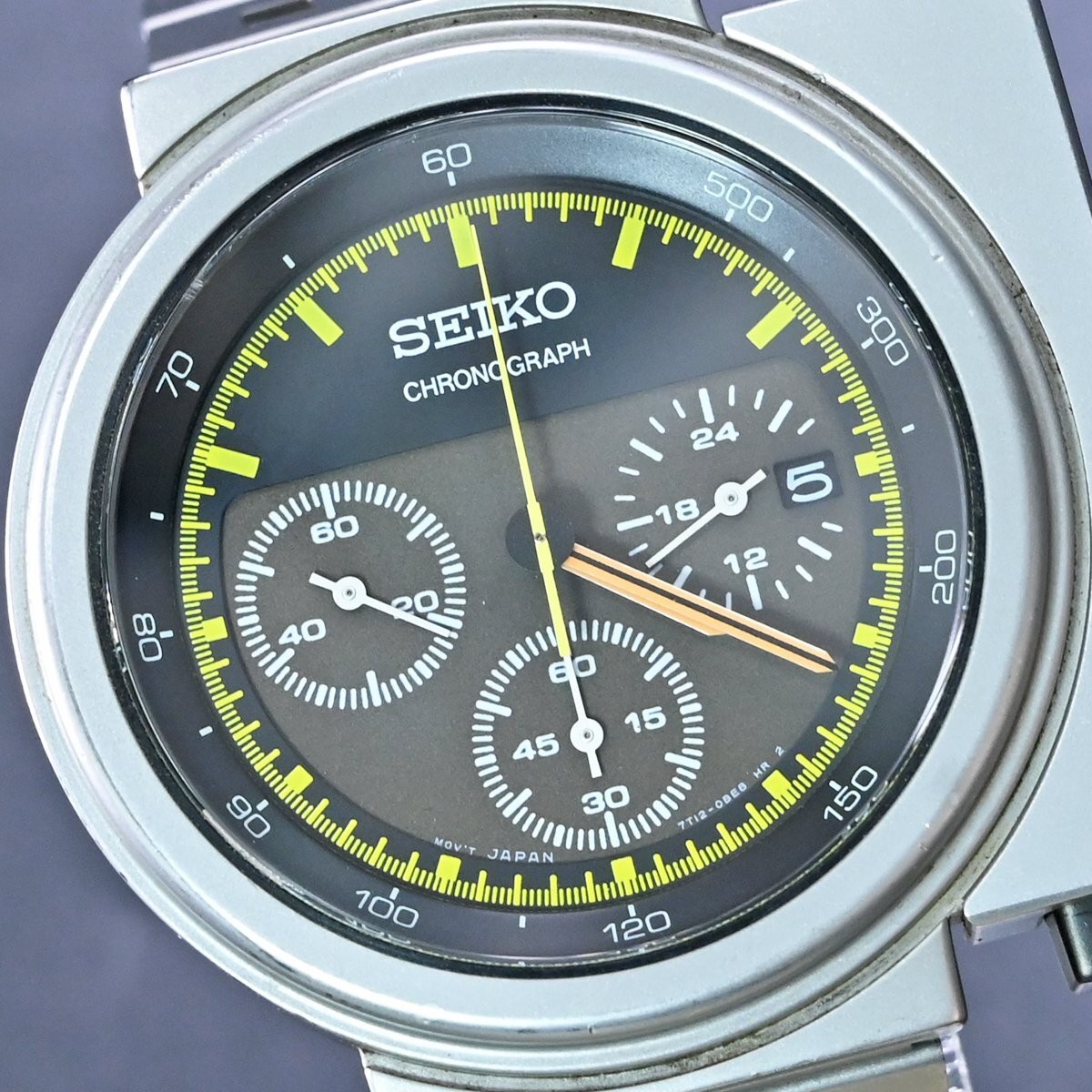 Seiko Alien 2 Giugiaro 7T12-0BL0 Men’s Watch Box Round Date Dial Chronograph