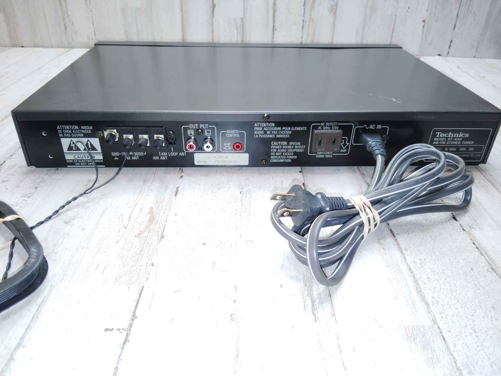 Technics ST-K50 AM/FM digital Stereo Tuner component Quartz Synthesizer 24 Prest