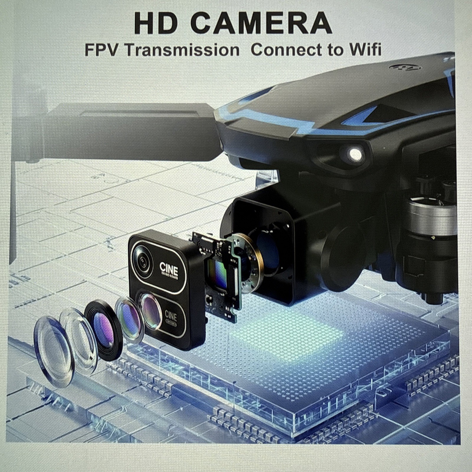 Drone M10 1080P HD Professional Foldable Quadcopter Brushless Obstacle Avoidance