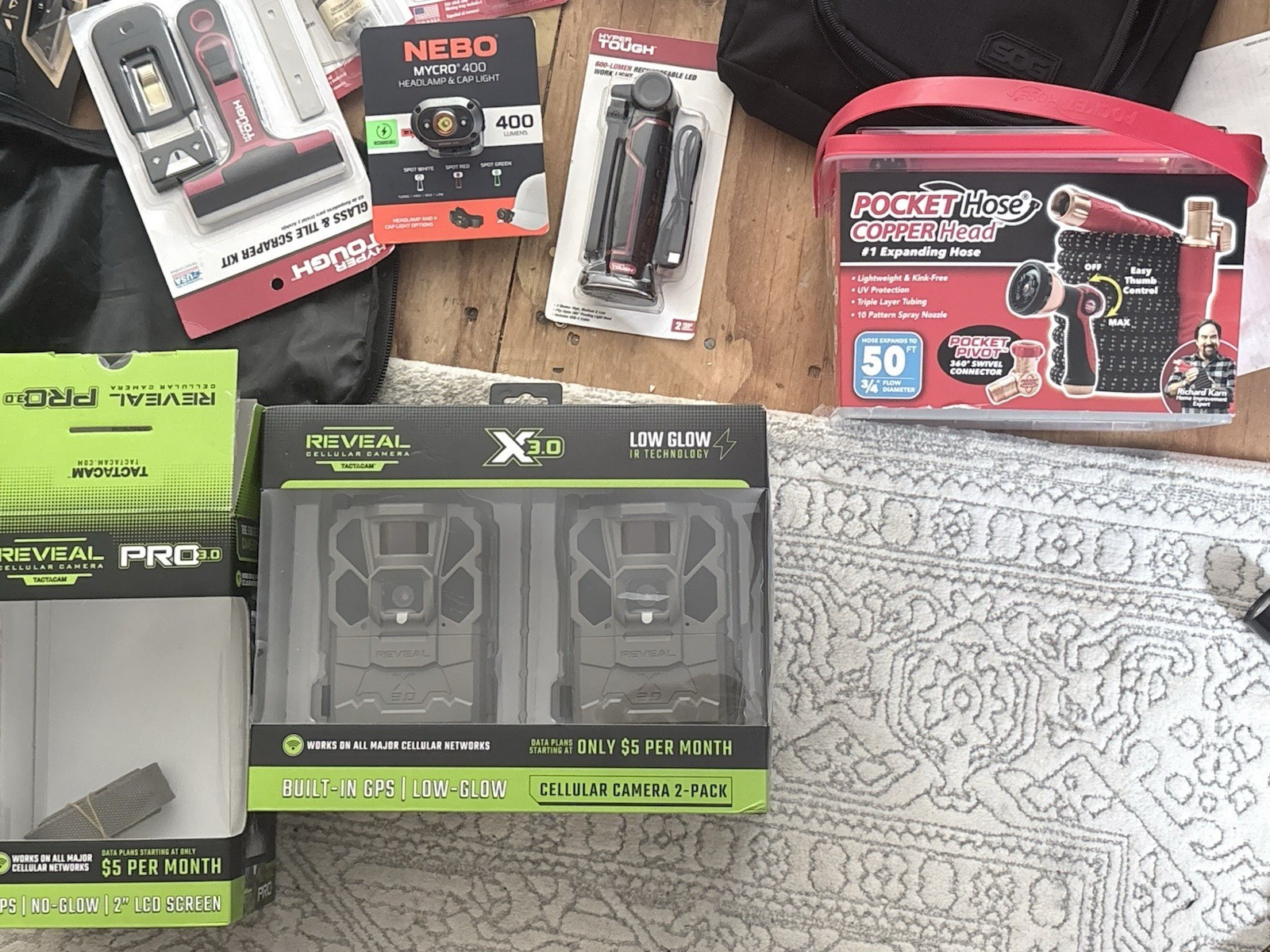 ReveAL Pro 3.0 Cellular Camera Mixed Lot w/ GPS Glow-in-the-Dark GoPro