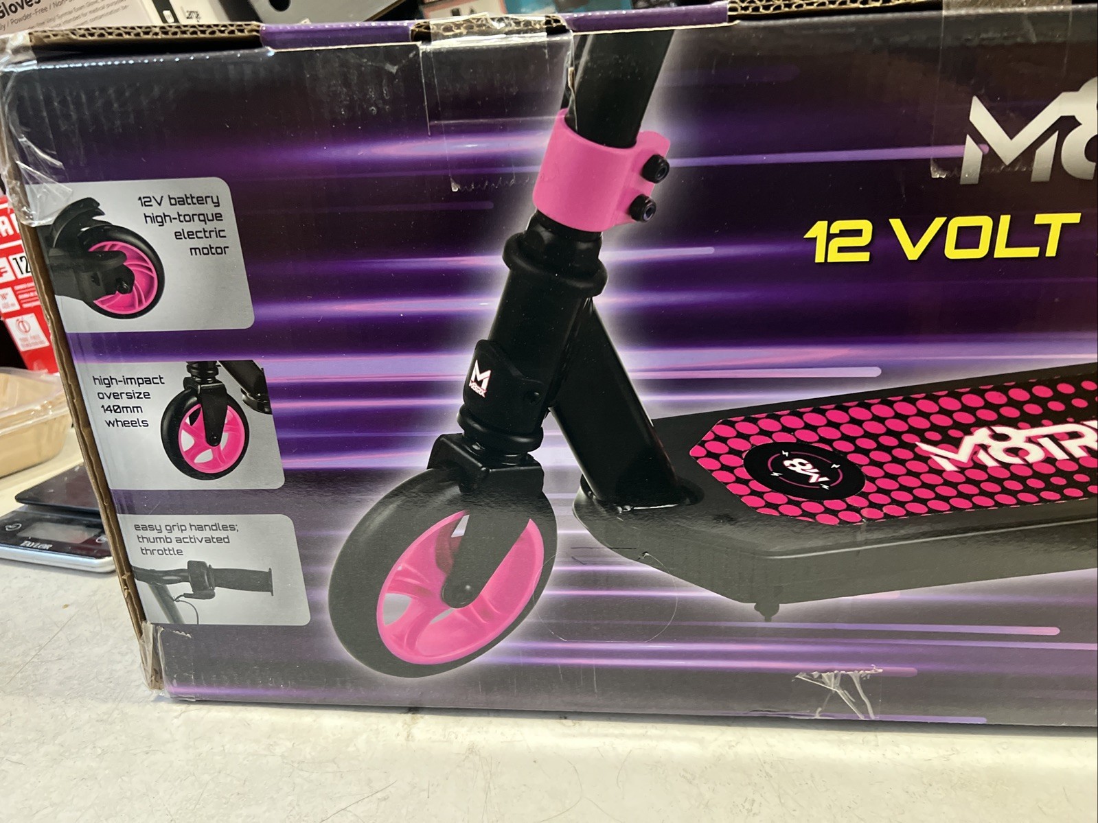 M8TRX pink 12V Electric Scooter for kids Ages 6-12 Powered E-Scooter￼￼