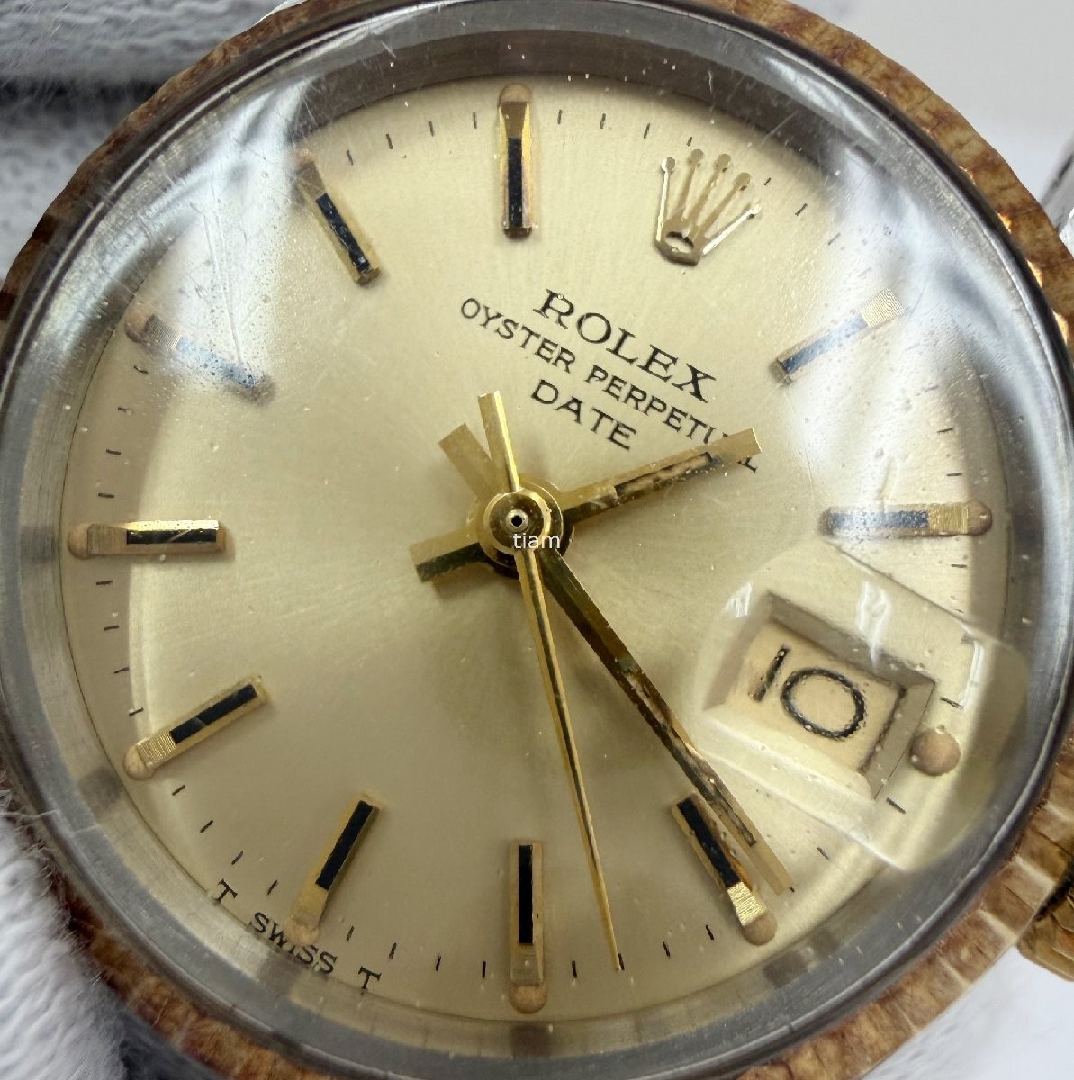 ROLEX 6917/3 Oyster Perpetual Date Stainless Steel Yellow Gold 1972 Automatic