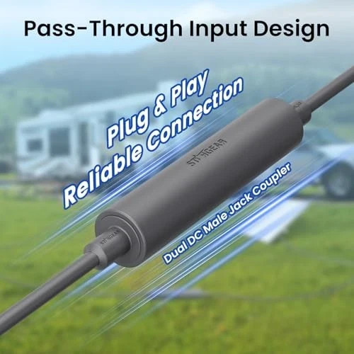 Starlink Mini DC Extension Coupler – Grey DC Cord Extender & Mini Power Extender