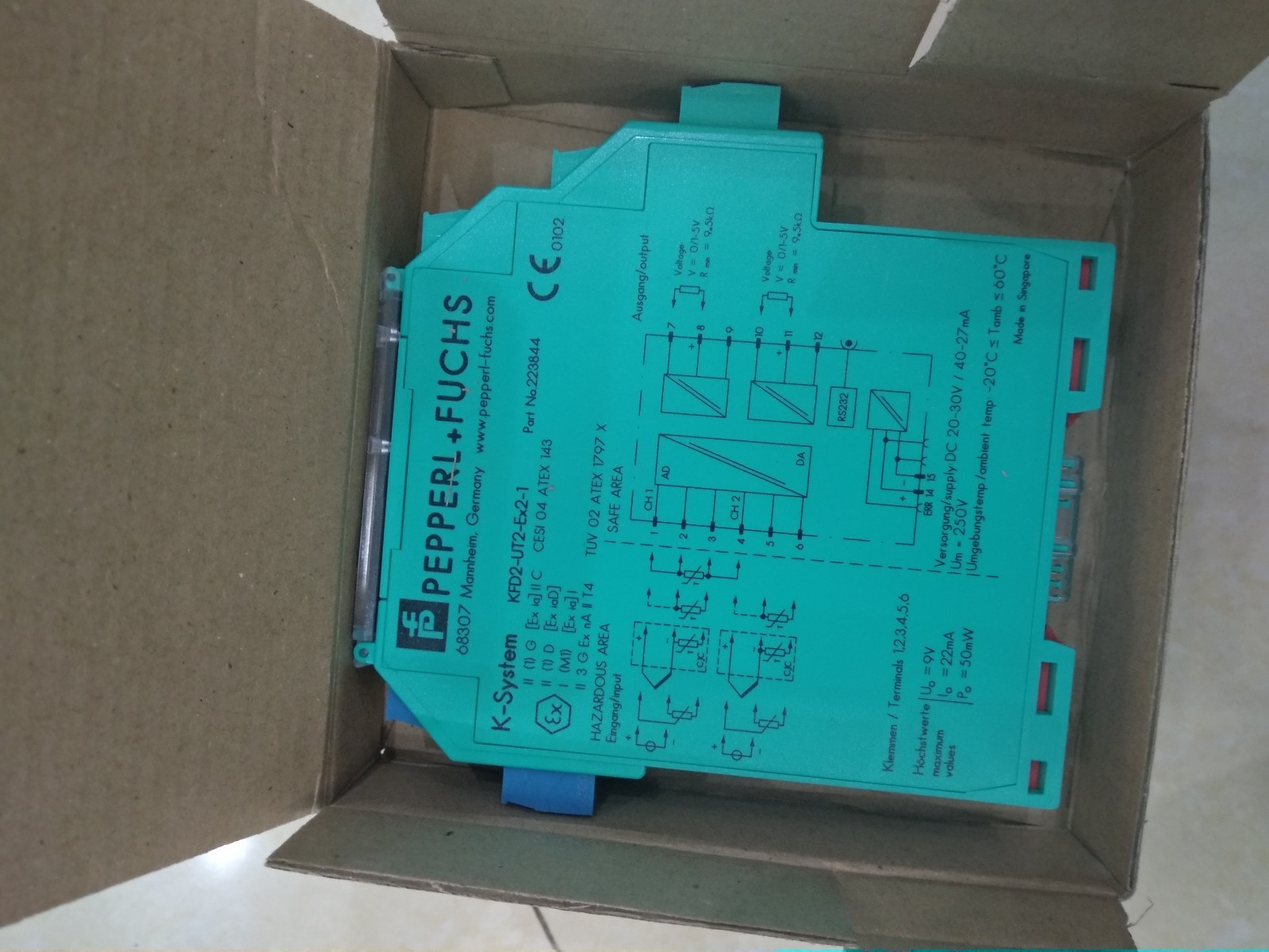 1 PC Pepperl-Fuchs KFD2-UT2-EX2-1 IN NEW BOX ALL NEW NO.223844