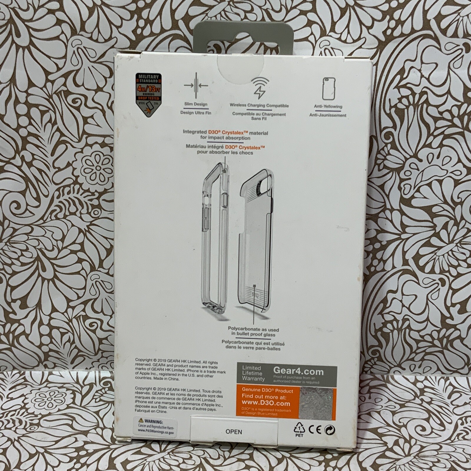 📀 Gear4 Apple iPhone 8/7/6s/6 Bayswater Case – Clear