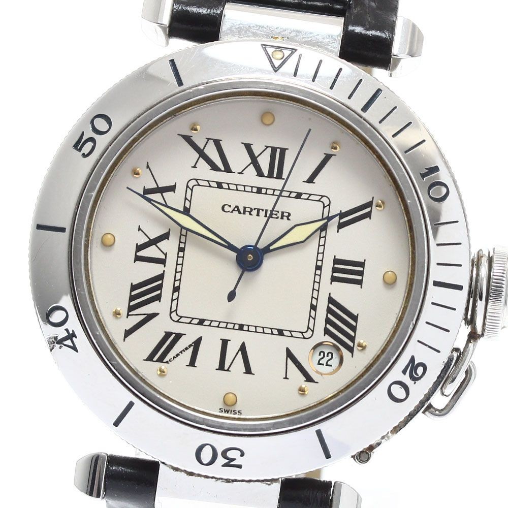 CARTIER W3100255 Pasha C Date Automatic Boys’ Watch Stainless Steel