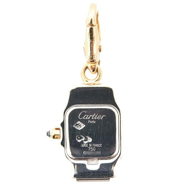 CARTIER Watch Santos Galbée Pendant Top 750 White Gold 750 Yellow Gold Women’s