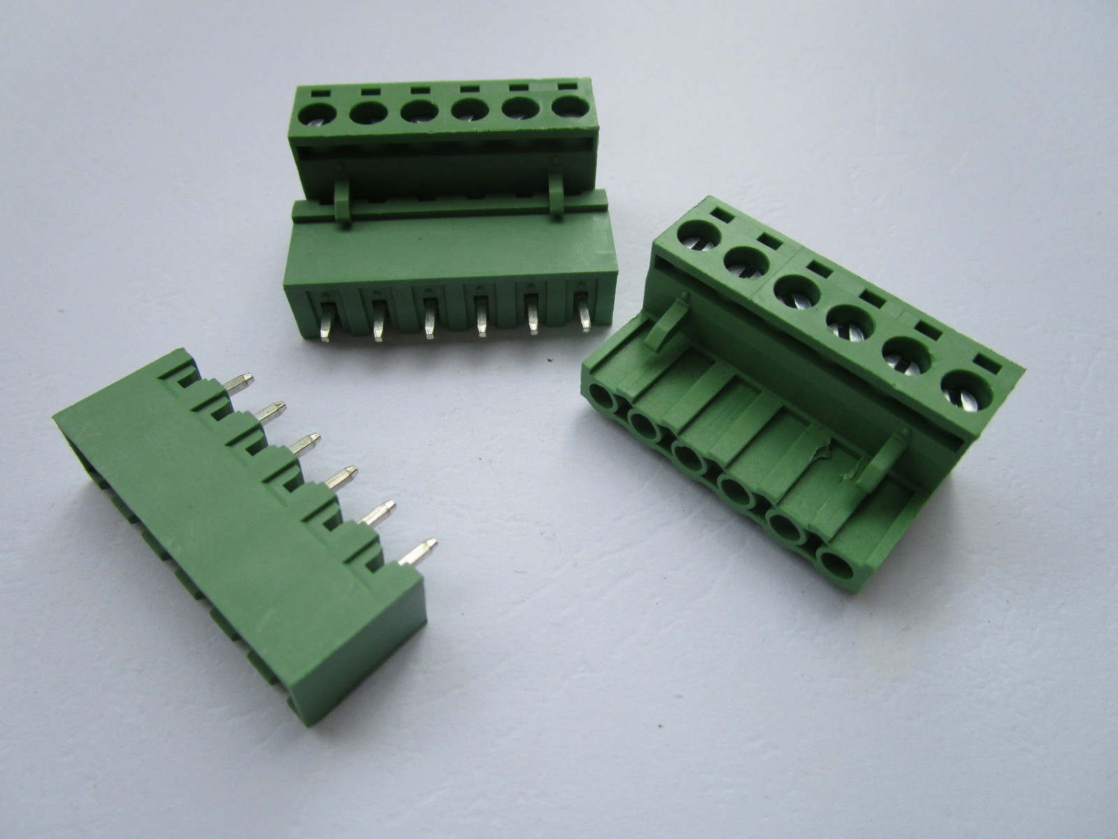 160 pcs Close Straight 6pin 5.08mm Screw Terminal Block Connector Pluggbale Type