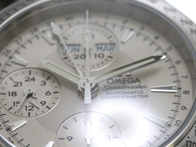 OMEGA Speedmaster Day-Date Triple Calendar Watch SS Auto 3221.30 Mens Watch Auth