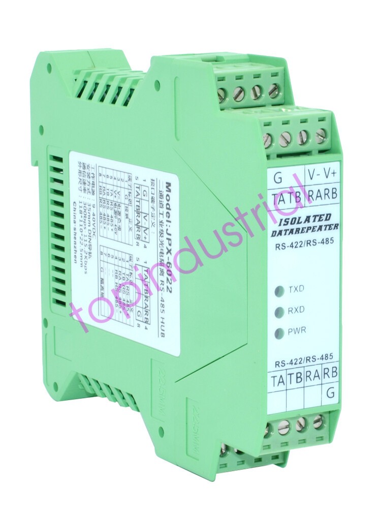 2-way RS-485 repeater industrial with optical isolation 2 in 2 out Lightning