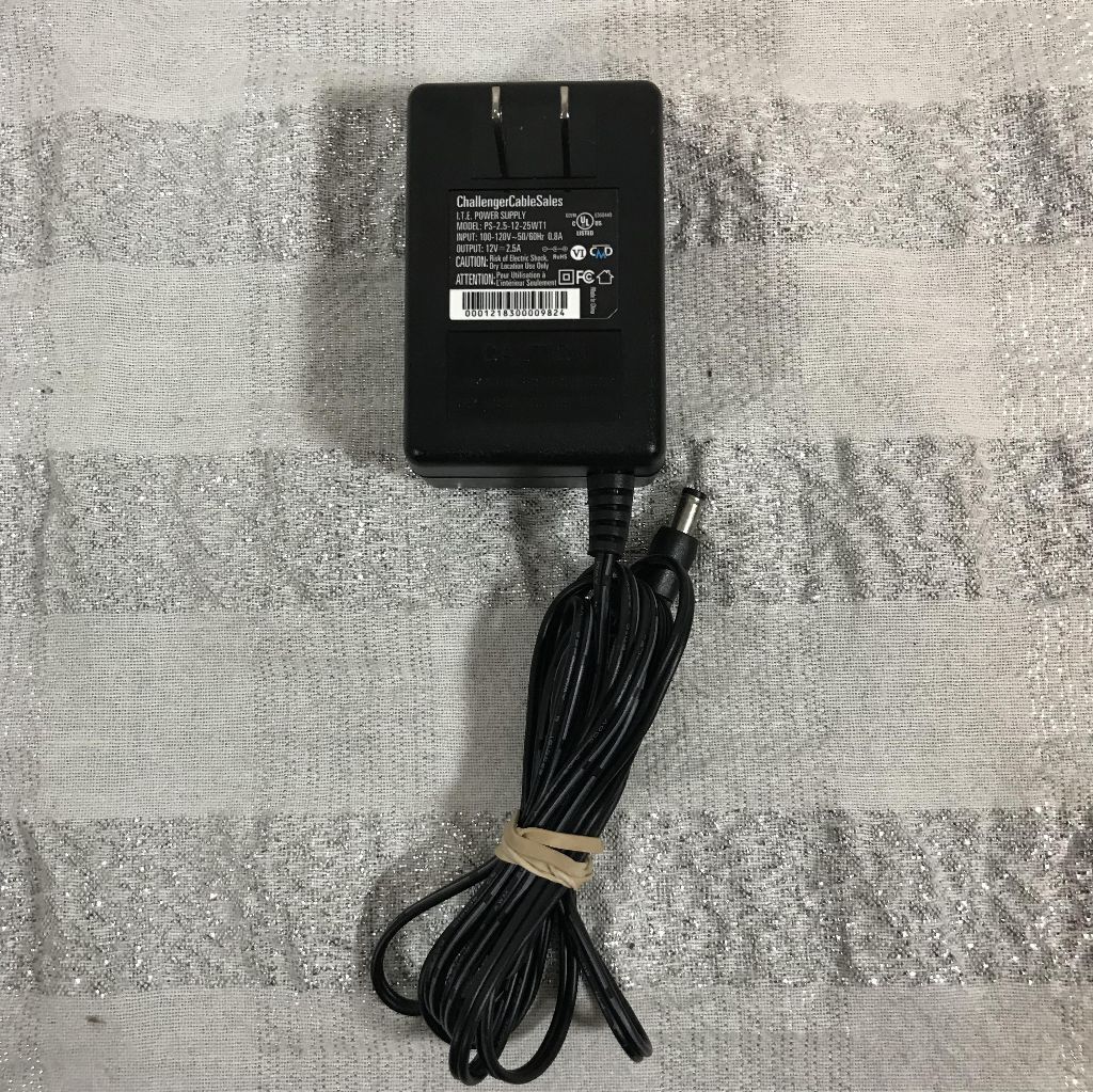 Challenger Cable Sales Switching Power Supply PS-2.5-12-25WT2 12V 2.5A NEW