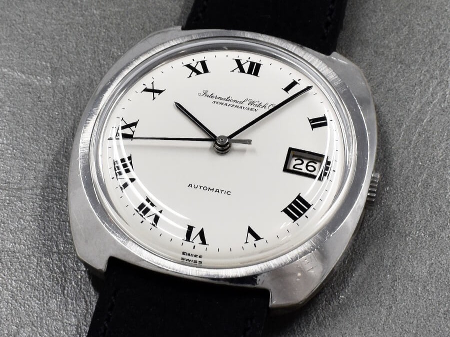IWC White Roman SSｘLeather Original Dial 1970 WhiteｘBlack Automatic Overhaul