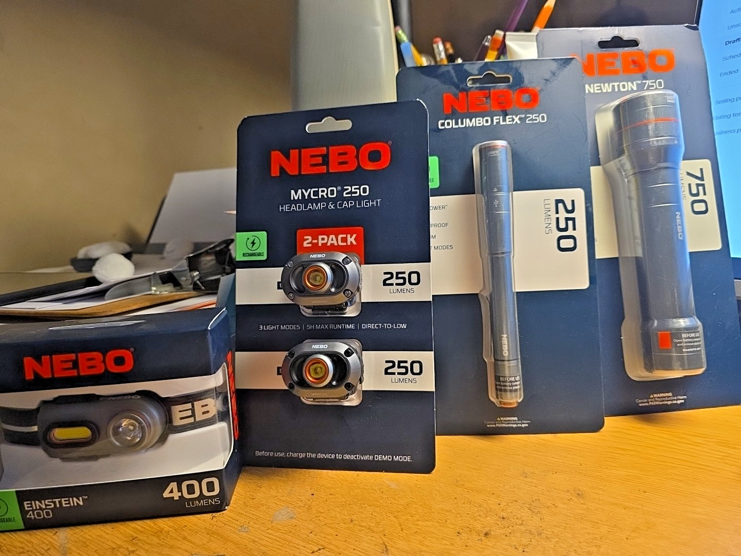 NEBO products (price for each item) no bundle deal