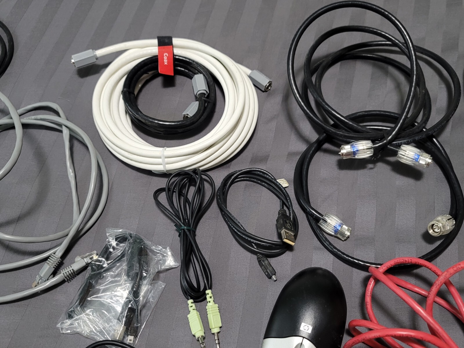 Wholesale Lot 30 Various USB Cords, Cables, Adapters, Ethernet And Similar Items