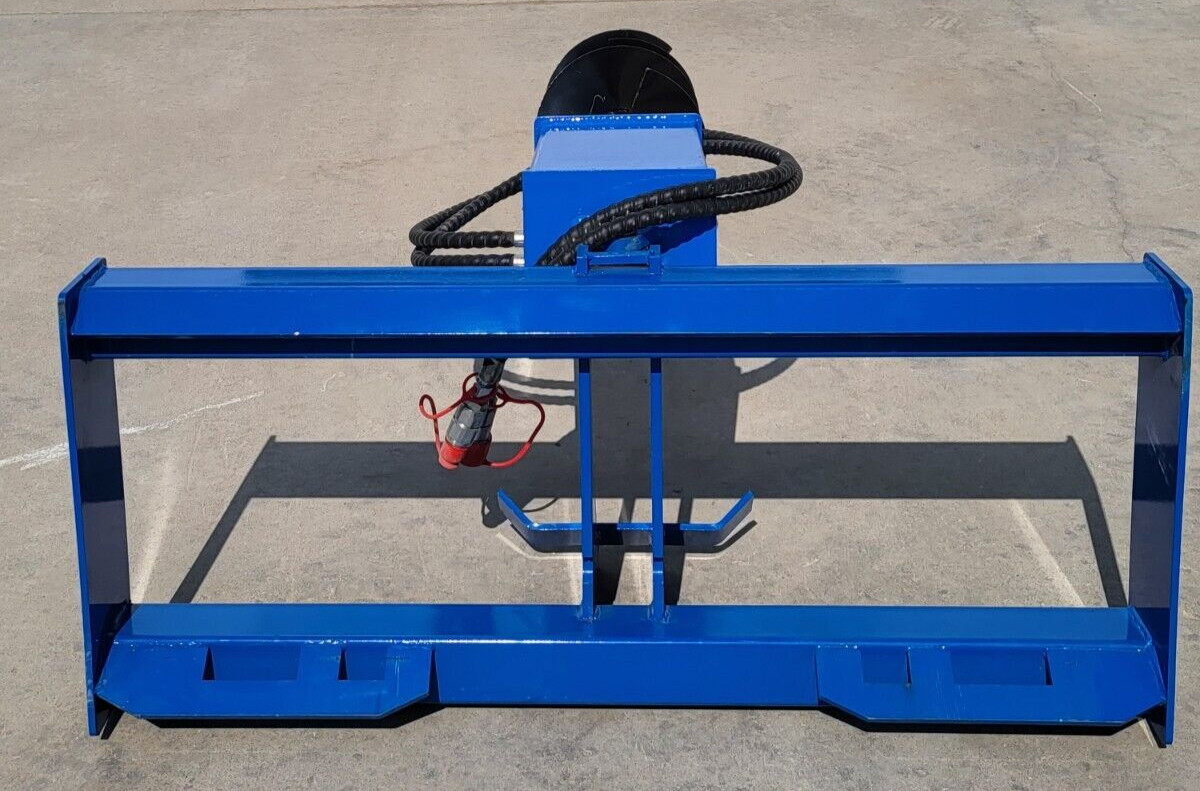 New Skid Steer Hydraulic Auger Attachment Post Hole DiggerIncludes 8″, 12″ & 16″