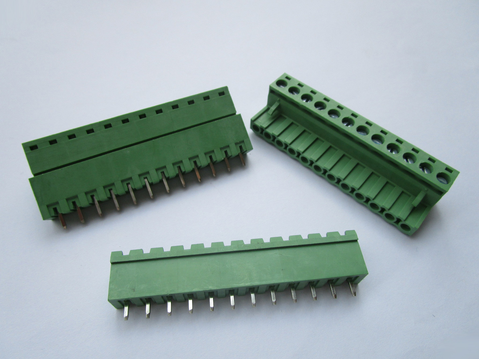 12 pcs 5.08mm Close Straight 12pin Screw Terminal Block Connector Pluggable Type