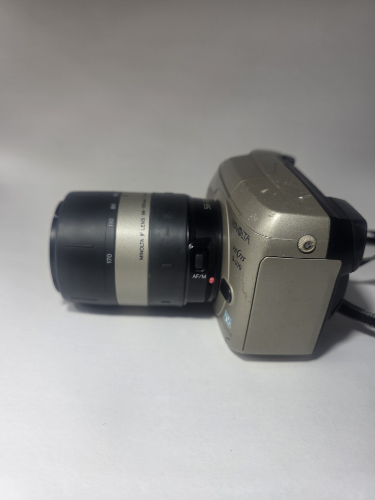 Minolta Film Camera with Zoom Lens – Untested – Sold As-Is for Parts or Repair