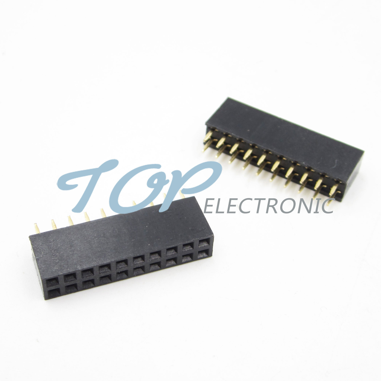 50PCS 2×10 20Pin 2.54mm Double Row Female Straight Header Pitch Socket Pin Strip