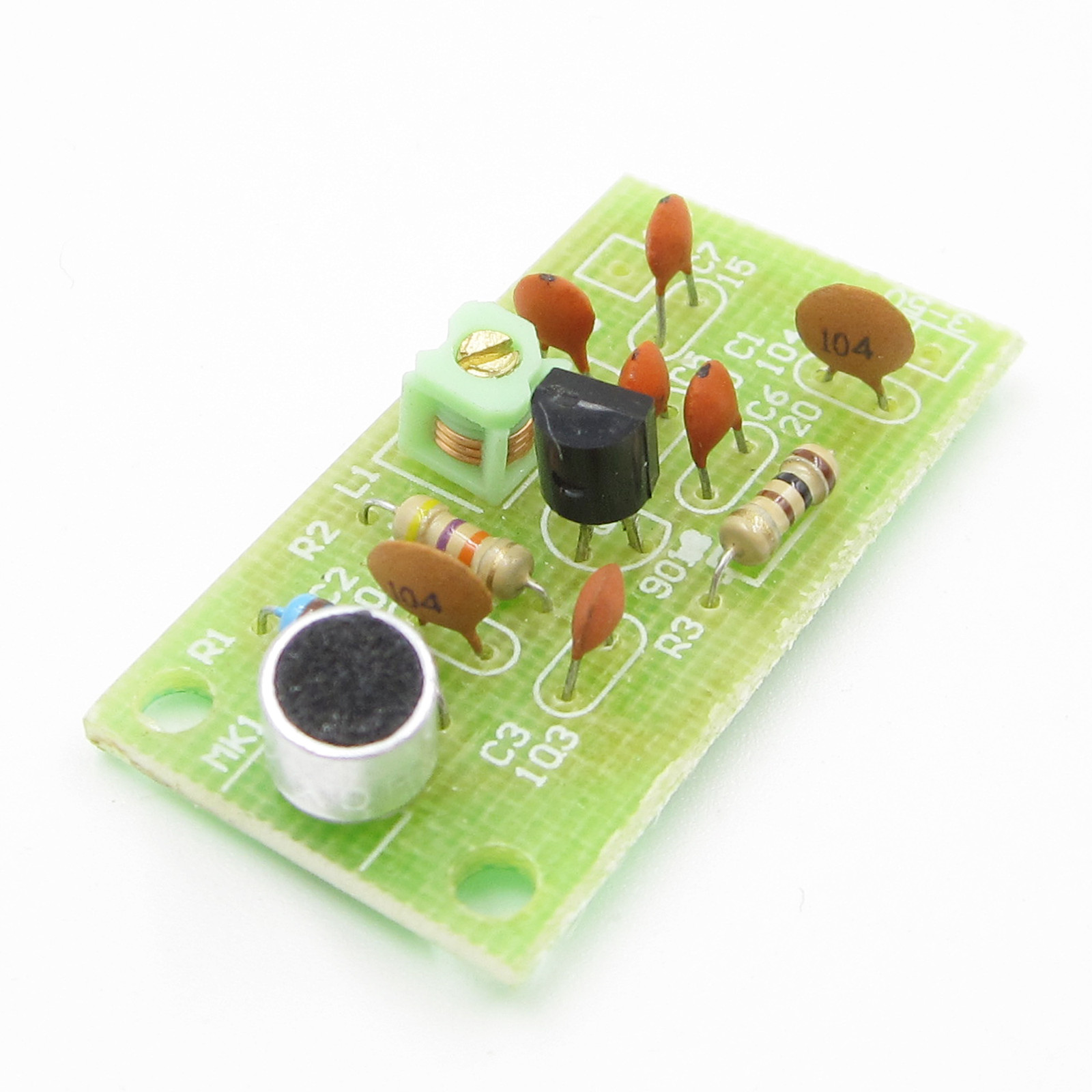 Mini Wireless Microphone Ham FM Wireless Radio Transmitter 3-5V 91-103MHz 2PCS