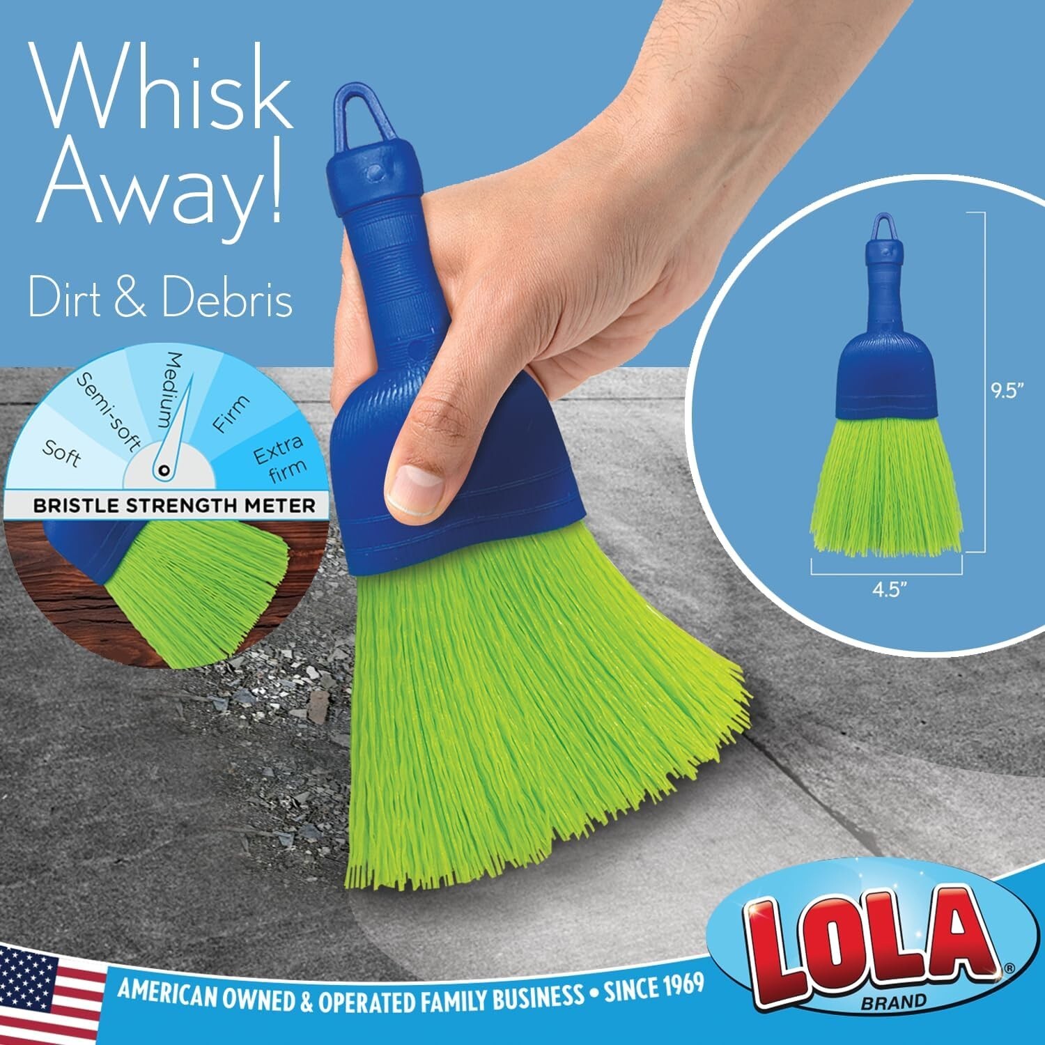 Products Whisk Broom | Handheld Brush | Durable Poly Fiber & Nylon Bristle NEW
