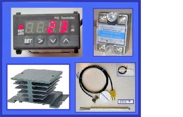 1/32 PID Temperature Controller Kiln Probe SSR HS 40A Paragon Pottery Glass F°C°