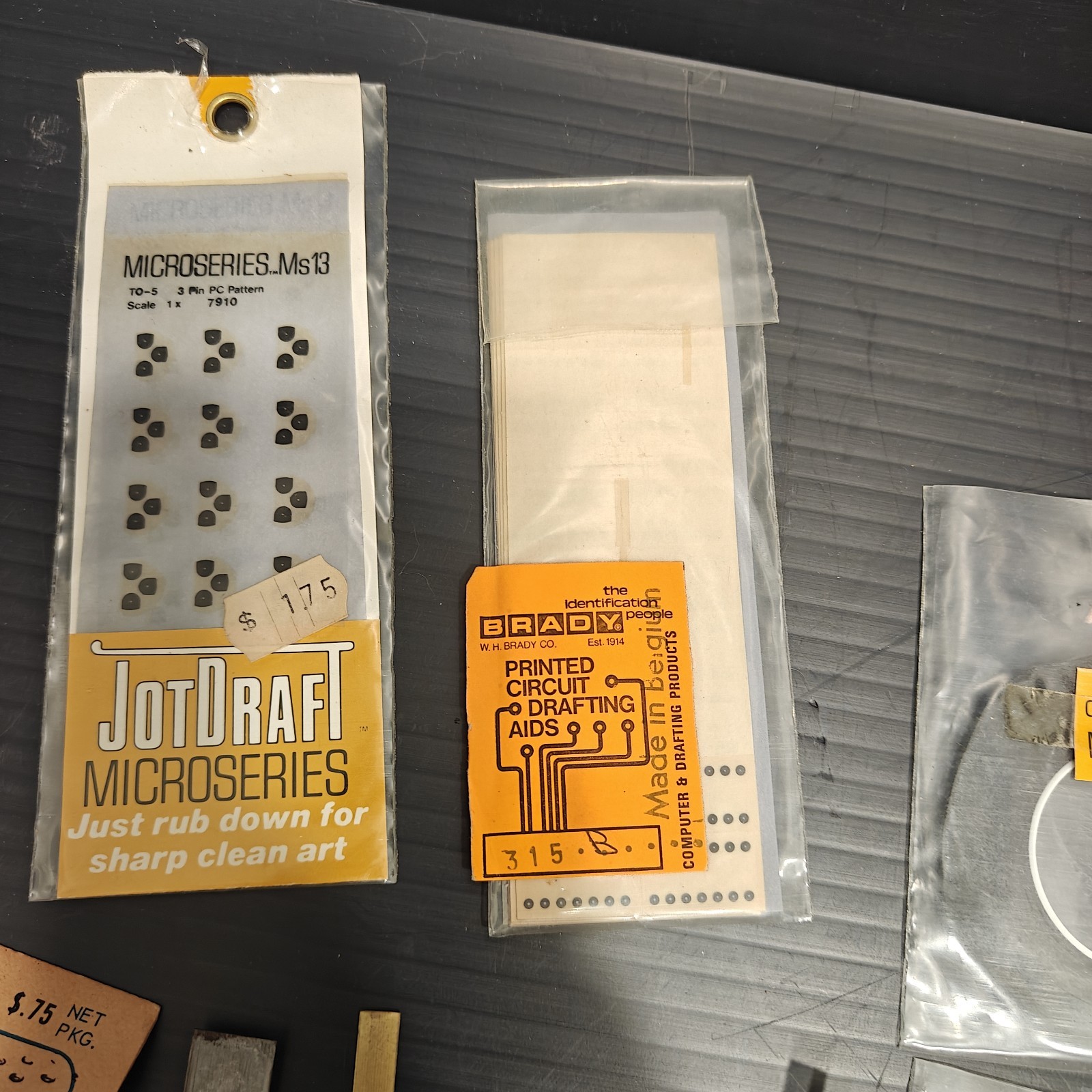 Vintage PCB Drafting Aids JotDraft Brady Calectro Microseries Mixed Lot